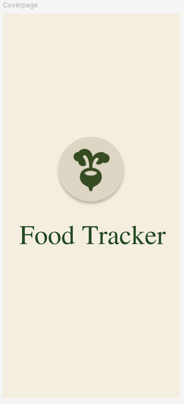 Food Tracker app cover